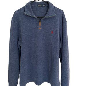 Polo Ralph Lauren Navy Blue 1/4 Zip Pullover Mens M